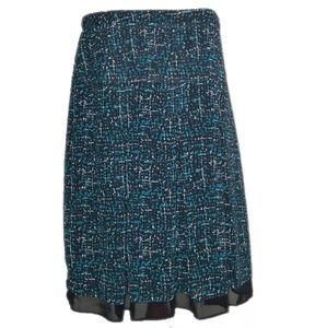 Turquoise and Black skirt